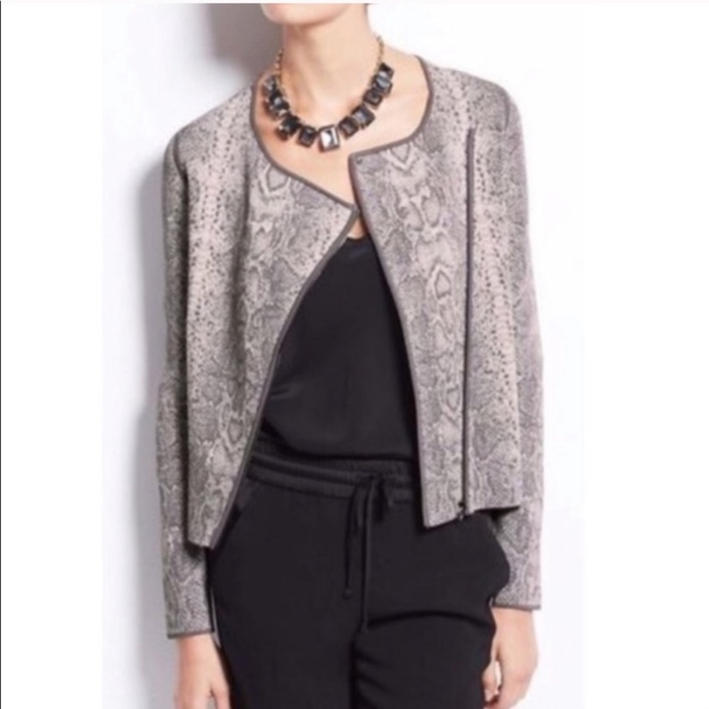 Ann Taylor Asymmetrical Zip Moto Jacket